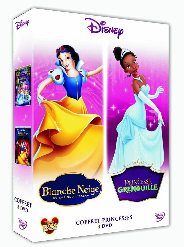 La princesse et la grenouille + blanche-neige et les sept nains (coffret 2 dvd) Bon état -  reconditionné disponible sur Label Emmaüs